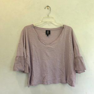 flutter sleeve shirt